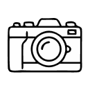 Ein illustrierte Kamera als Symbol.