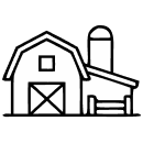 Ein illustriertes Haus als Symbol.